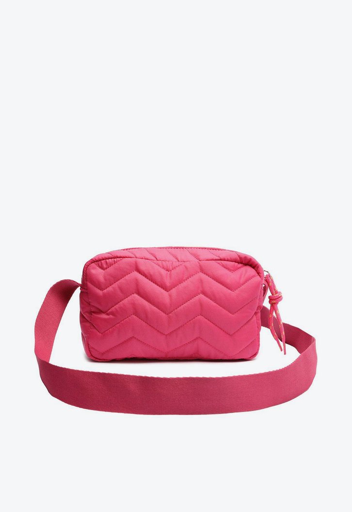 Bolsa Tiracolo Rosa Matelassê Nylon