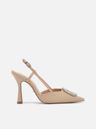 Scarpin Nude Arezzo Salto Alto