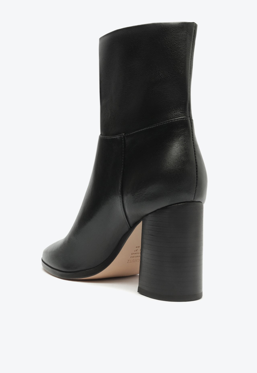 Bota Guinevere Mid Couro Preta