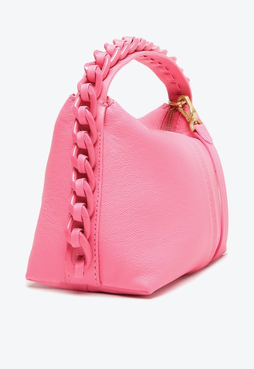 Bolsa Mini Hobo Randall Couro Rosa