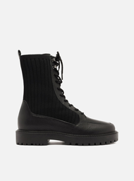 Bota Coturno Preta Arezzo Salto Baixo
