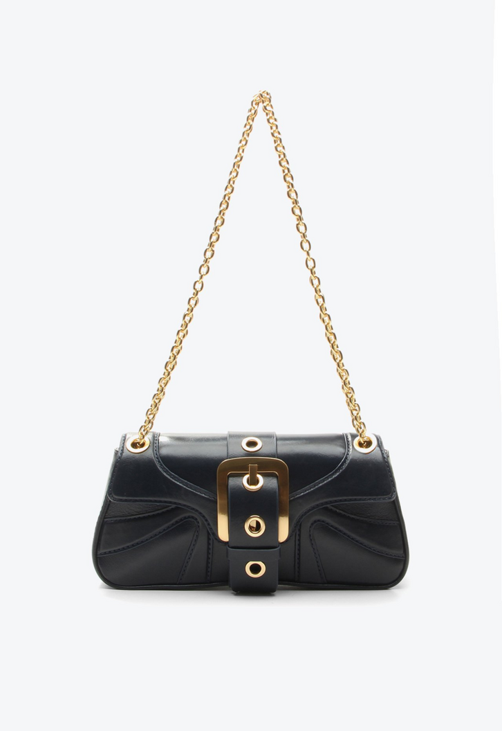 Bolsa Tiracolo Giulia Média Azul