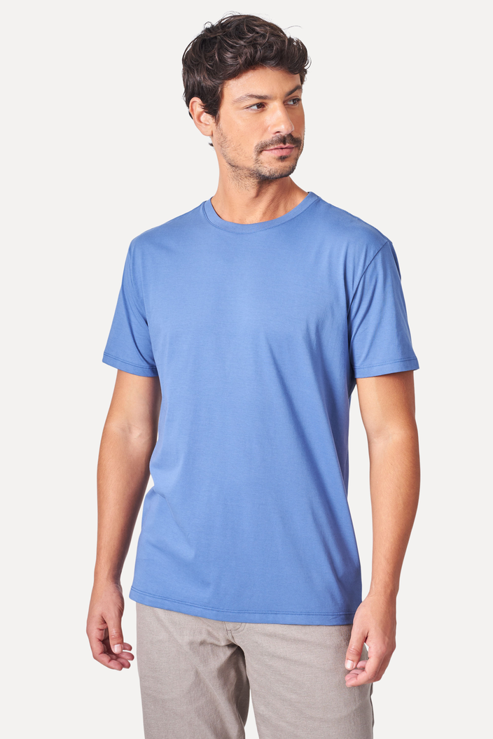 Camiseta Azul Reserva Pima Cores