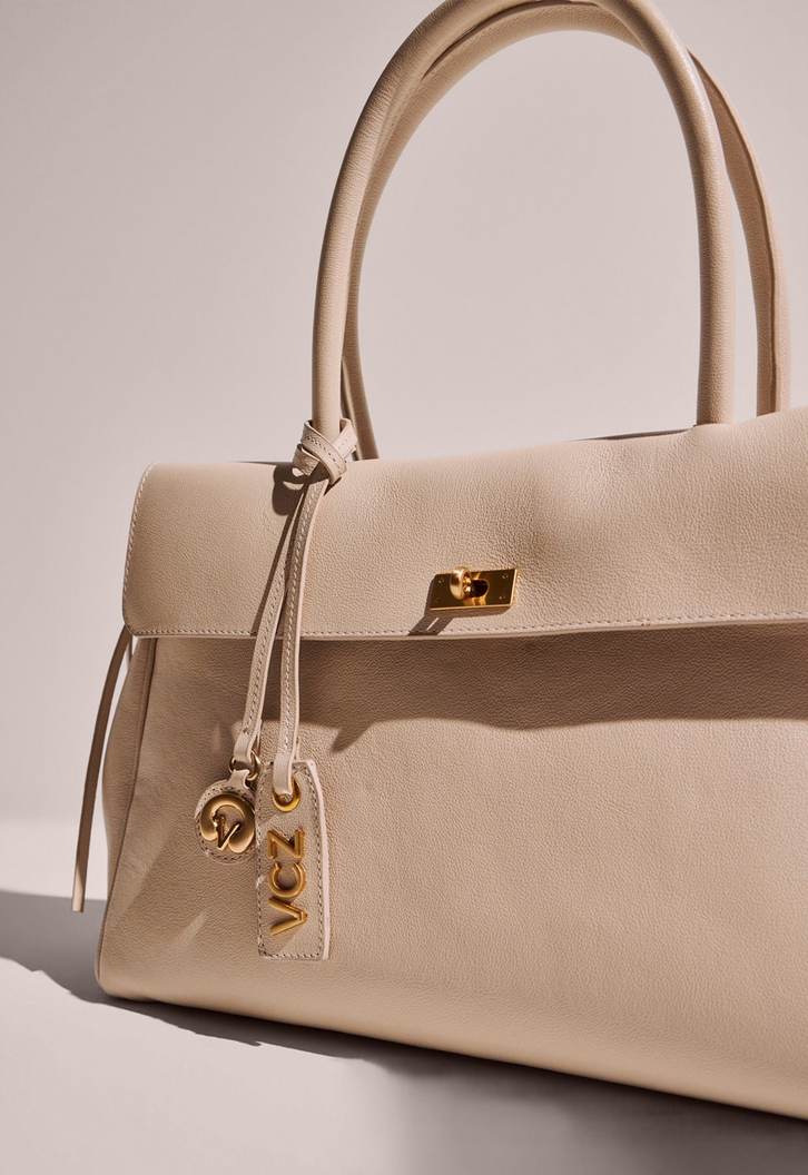 Bolsa Tote Bethany Grande Bege | ZZ MALL