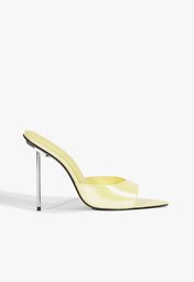 Mule Amarela Schutz Michella Couro