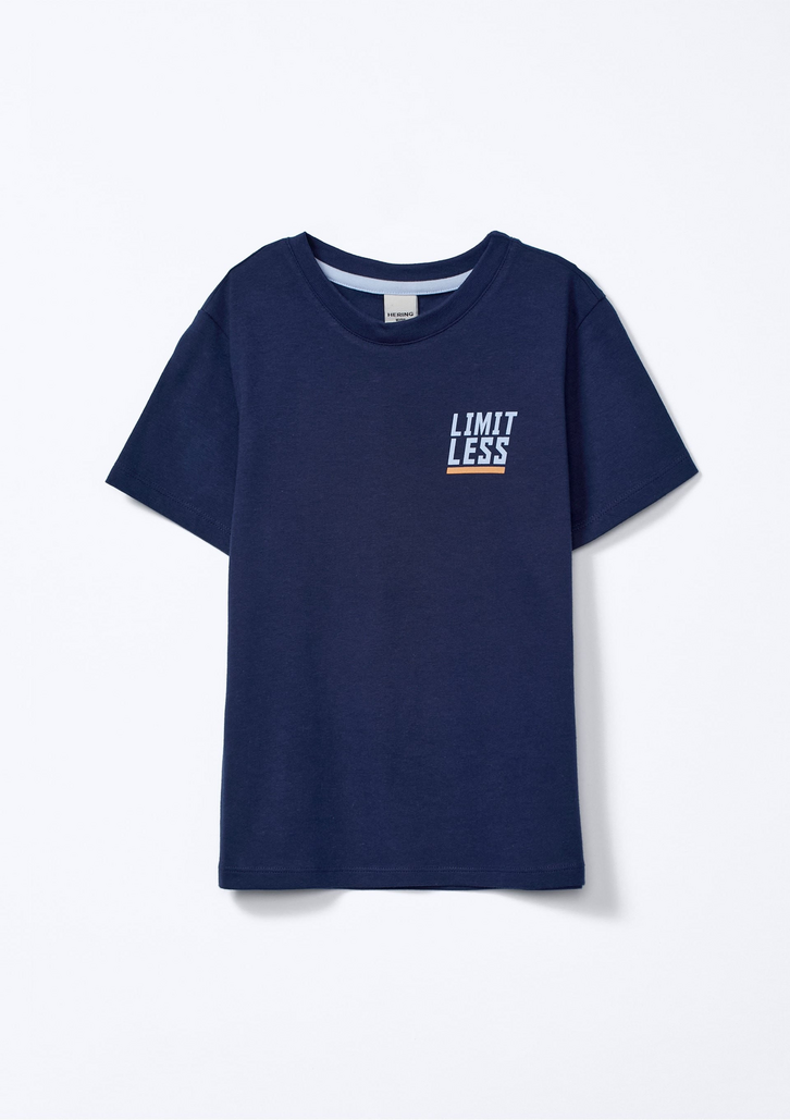 Camiseta Infantil Azul Hering Menino Regular Estampada