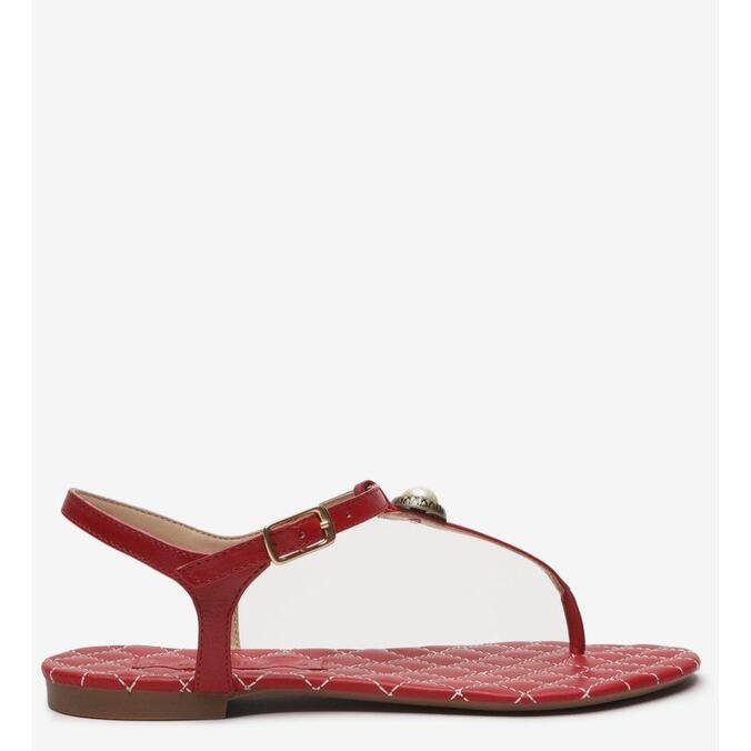 Rasteira vermelha arezzo clearance