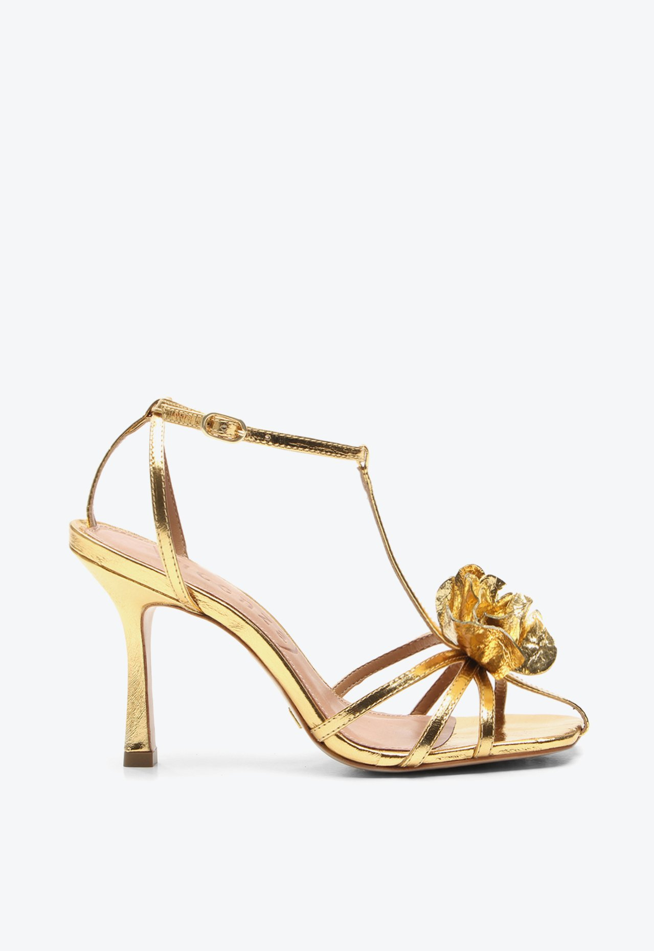 Sandália Dourada Vicenza Jasmin | ZZ MALL