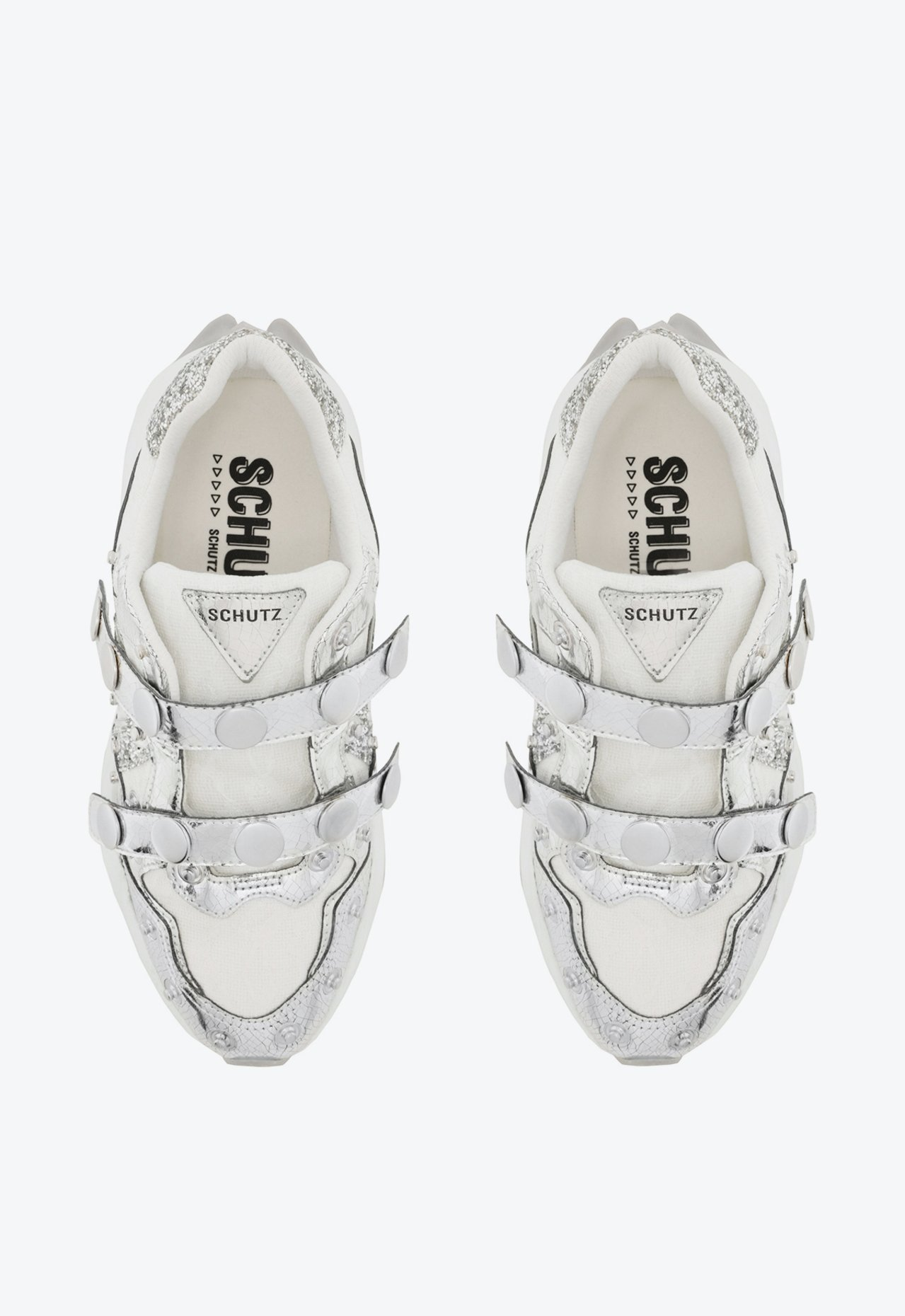 Tênis Prata Schutz Presley Tachas | ZZ MALL