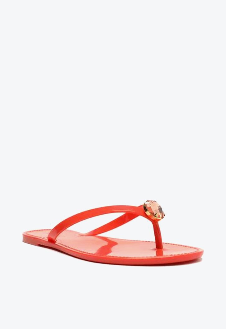 Chinelo Laranja Arezzo Injetado Pedra Wishes