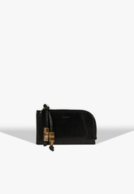 Porta Cartão Jess Couro Preto | ZZ MALL