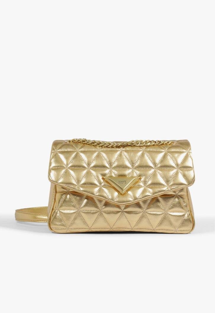 Bolsa 944 Matelassê Maxi Couro Dourado