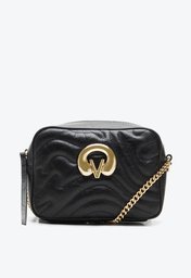 Bolsa Tiracolo Preta Vicenza Adele Pequena