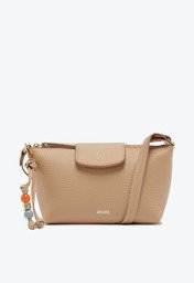 Bolsa Tiracolo Bege Anacapri Pequena Bag Charm Missangas