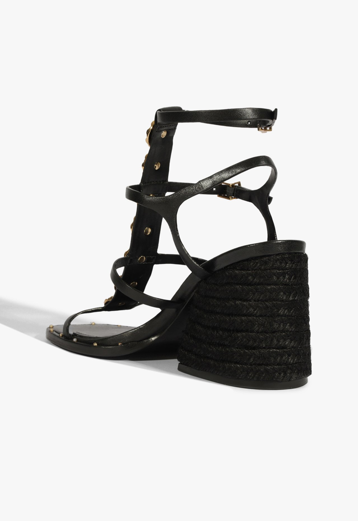 Sandália Block Heel Summer Preta