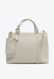 Bolsa Tote Branca Anacapri Média Porta-cartão Removível