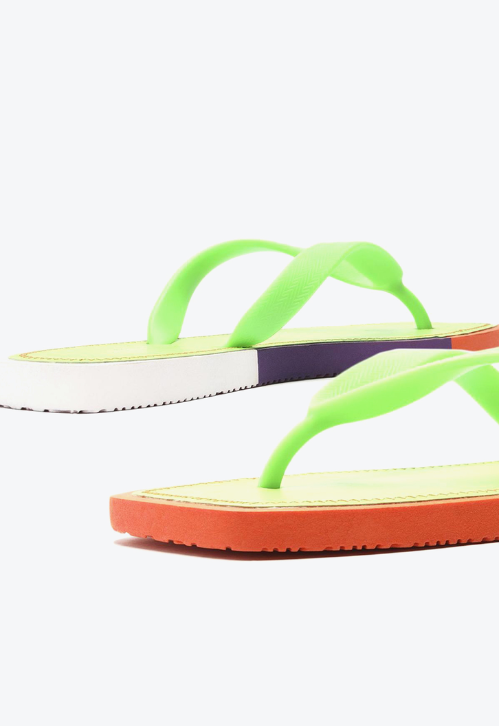 Chinelo De Dedo Multicolorido Brizza