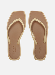 Chinelo de Dedo Bege Recouro Square Brizza