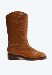 Bota Marrom Schutz Terrance Croco