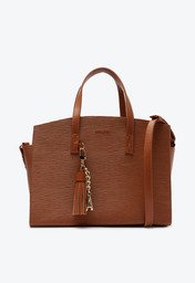 Bolsa Tote Grande Barbicacho Marrom