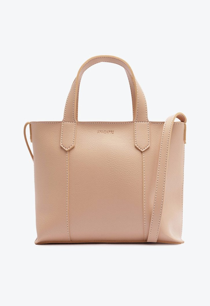 Bolsa Tote Média Nixx Monocolor Bege
