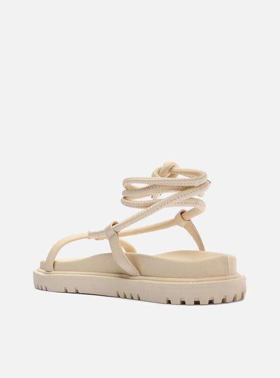 PAPETE OFF-WHITE AREZZO TRATORADA TIRAS AMARRAÇÃO
