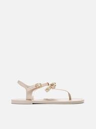 Rasteira Off-white Brizza Laço