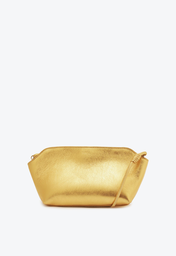 Bolsa Tiracolo Dourada Schutz Pequena Couro