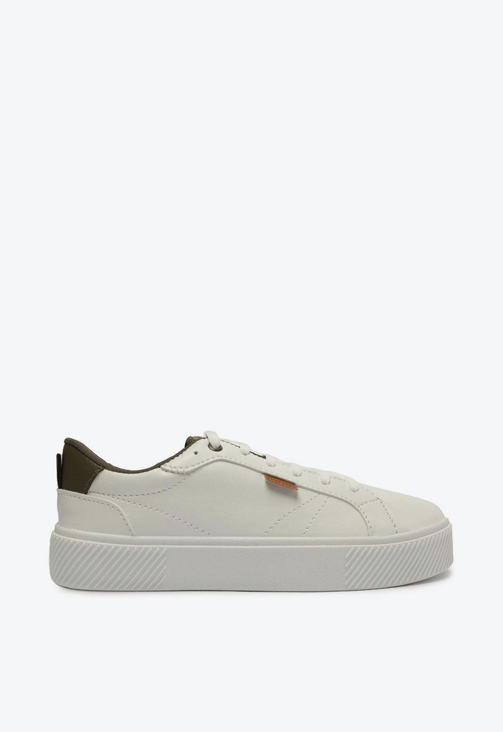 Tênis Flatform Branco E Verde Anacapri Lili