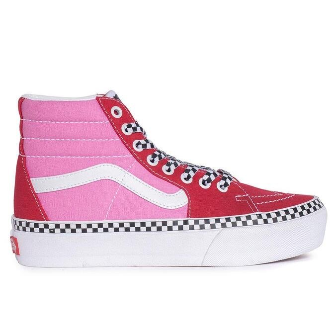 vans platform vermelho