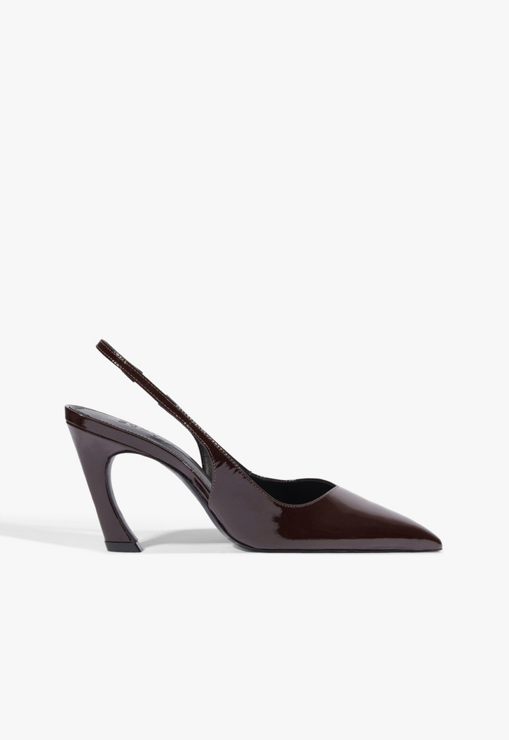 Scarpin Schutz Slingback Lexi Couro Preto