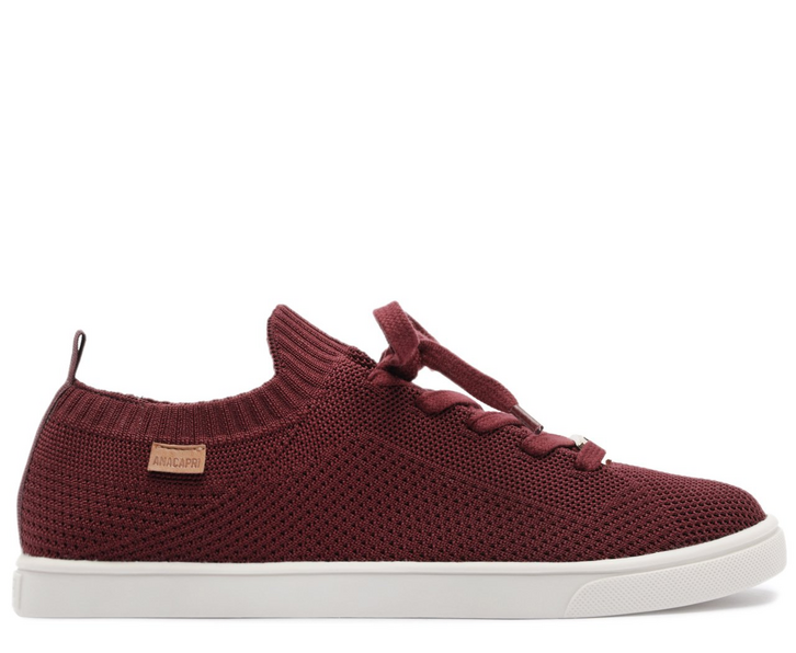 Tênis Knit Amarração Vermelho | ZZ MALL
