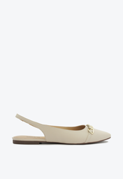 Sapatilha Nude Anacapri Slingback Correntes