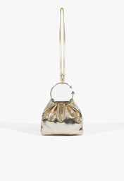 Bolsa Bucket Metálica Dourada