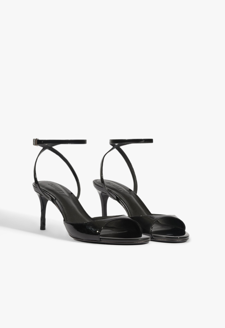 Sandália Amie Chain Mid Preta | ZZ MALL
