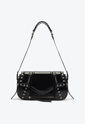Bolsa Preta Schutz Shoulder Groove Couro