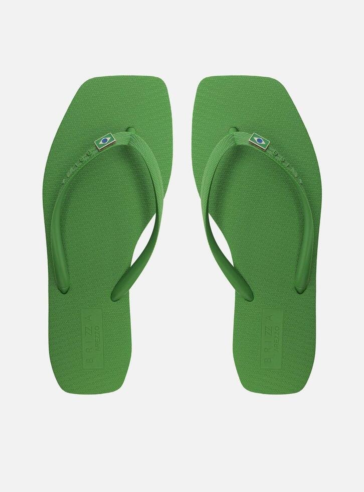 Chinelo de Dedo Verde Square Brasil