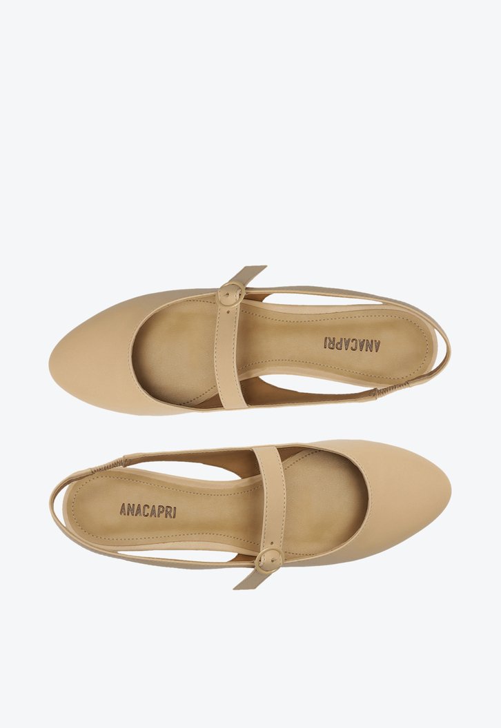Sapato Chanel Salto Bloco Nude Classy
