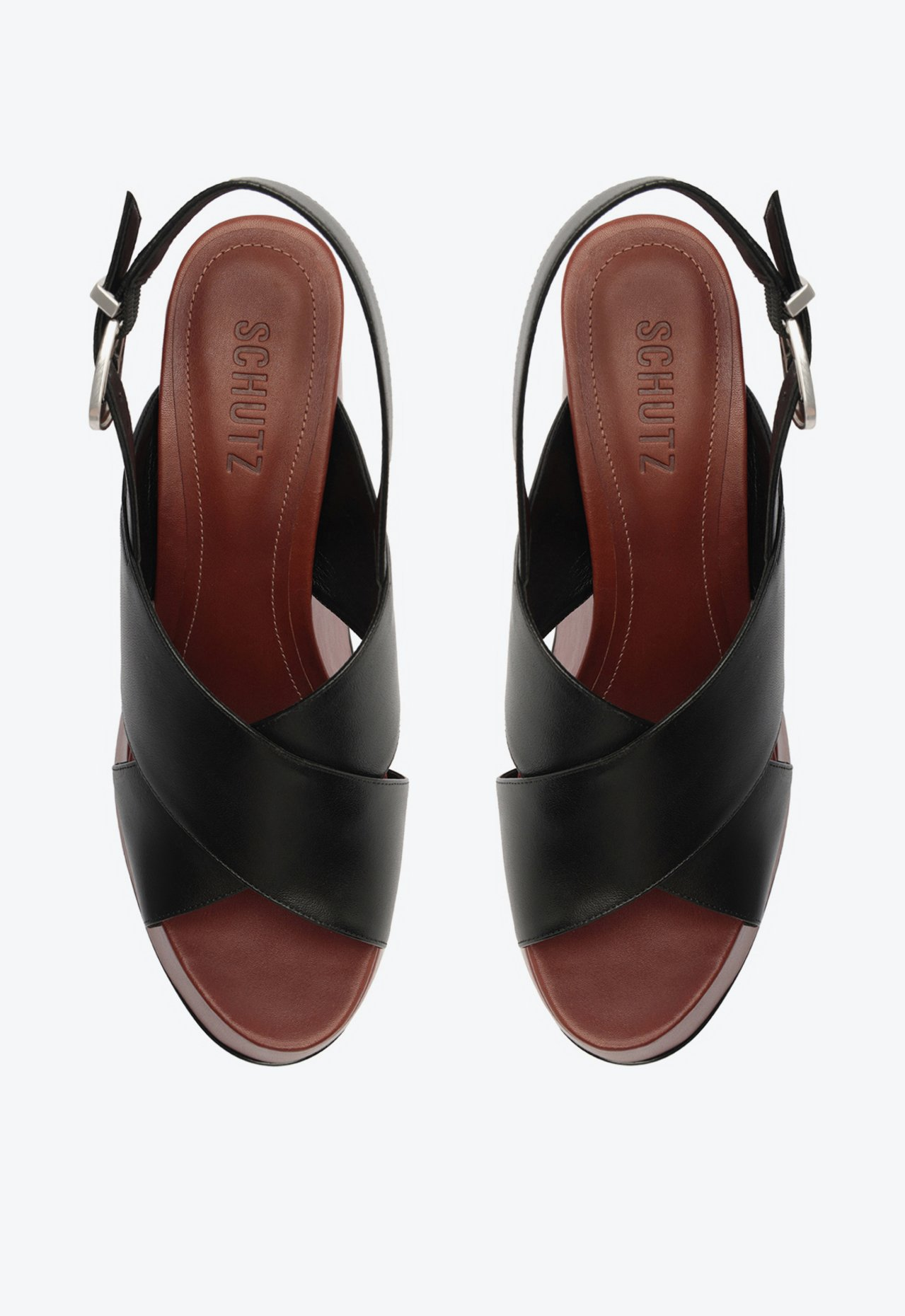 Sandália Plataforma Preta Schutz Jennifer | ZZ MALL