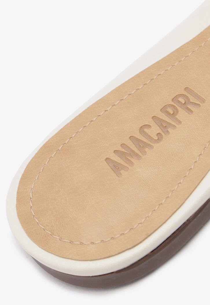 Rasteira Recortes Tira H Branca