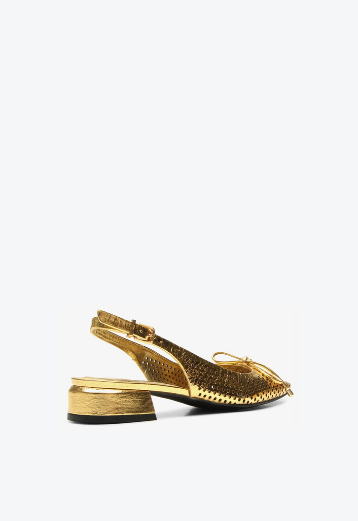 Slingback Hagata Dourado