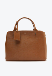 Tote Marrom Arezzo Couro Wave Bella Grande