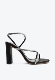 Polly Zircone Satin Block 90 Black/Crystal