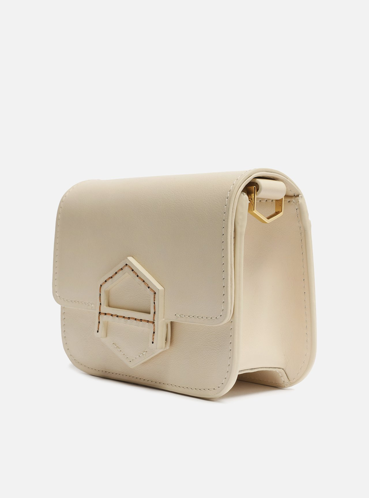 Bolsa Tiracolo Off-white Arezzo Couro A001.2 Pequena