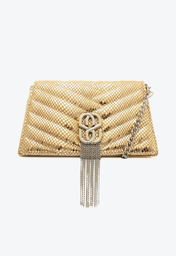 Bolsa Dourada Schutz Saucy Couro