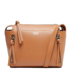 BOLSA TIRACOLO MARROM AREZZO DEBBIE MÉDIA