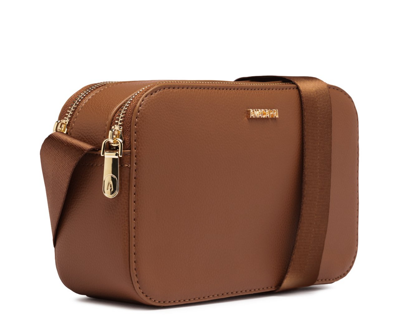 Bolsa Tiracolo Média Alça Fita Marrom | ZZ MALL