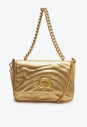 Bolsa Tiracolo Dourada Vicenza Chiara Pequena