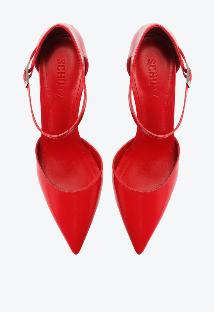 Sapato Scarpin Salto Alto Verniz Vermelho