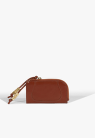 Porta Cartão Jess Couro Marrom | ZZ MALL